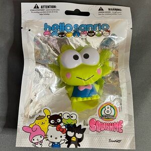 Hello Sanrio Keroppi Squishme Soft Toy - Bright Green